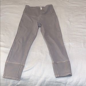Lulu lemon high rise acid wash crop yoga pants